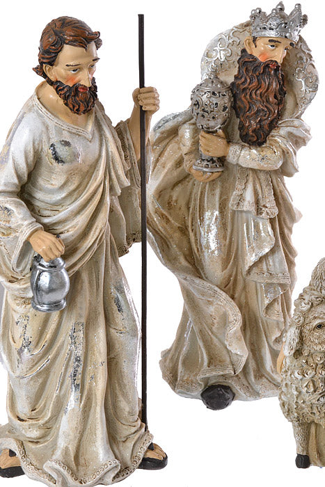 Nativity Table Piece Champagne/Cream Set/ 7Pcs