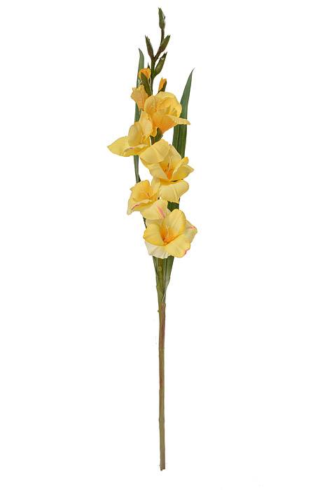 33" Silk Gladiolus Spray Yellow