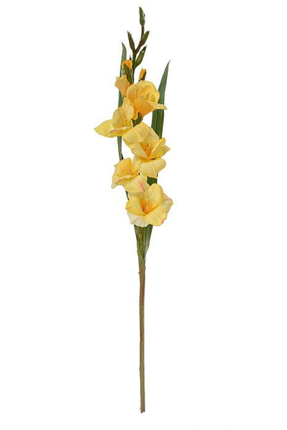 33" Silk Gladiolus Spray Yellow