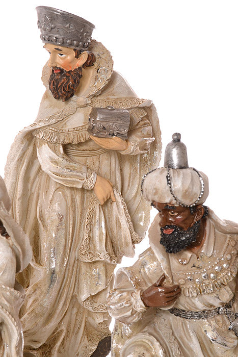 Nativity Table Piece Champagne/Cream Set/ 7Pcs