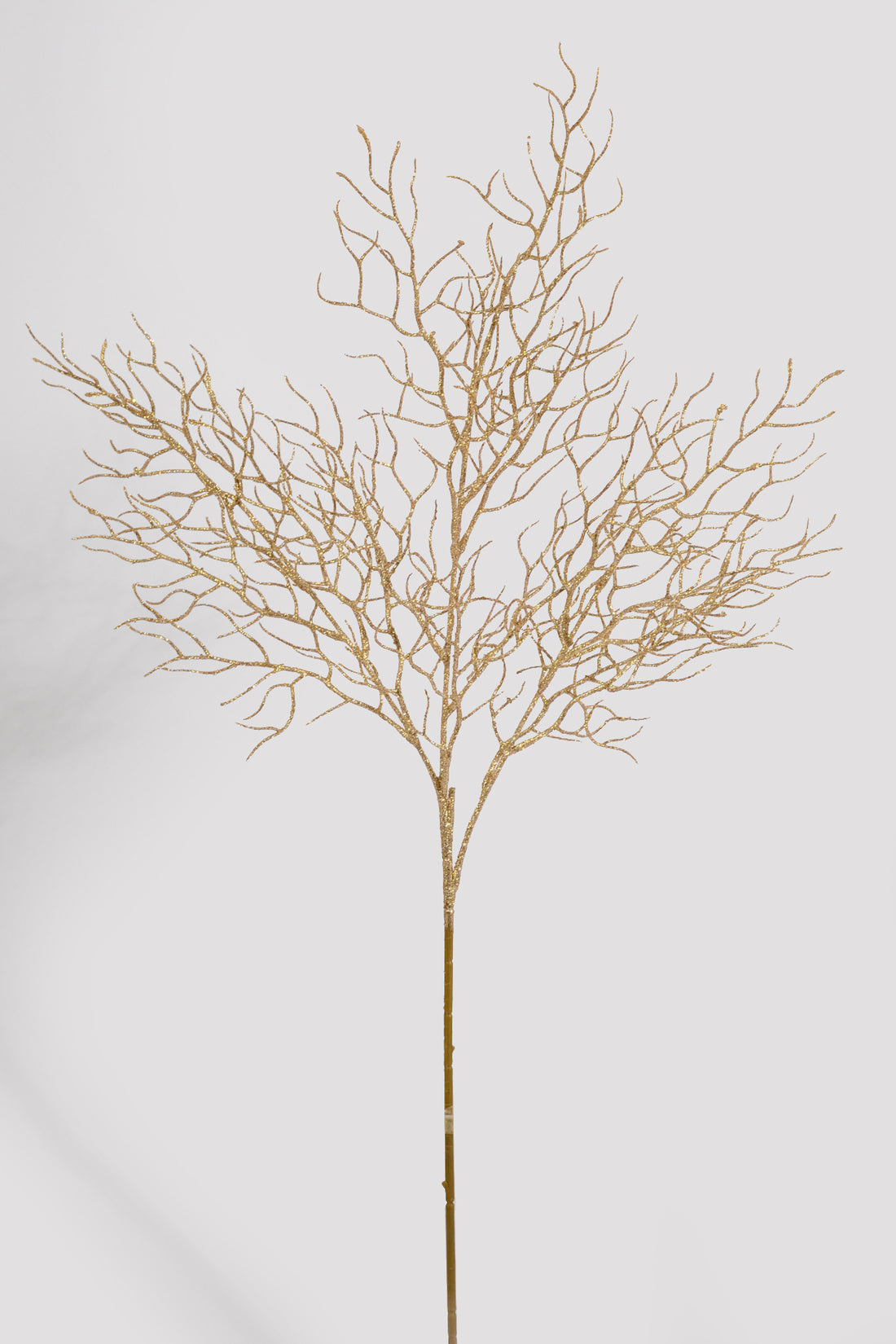 34" Glitter Twig Spray Champagne