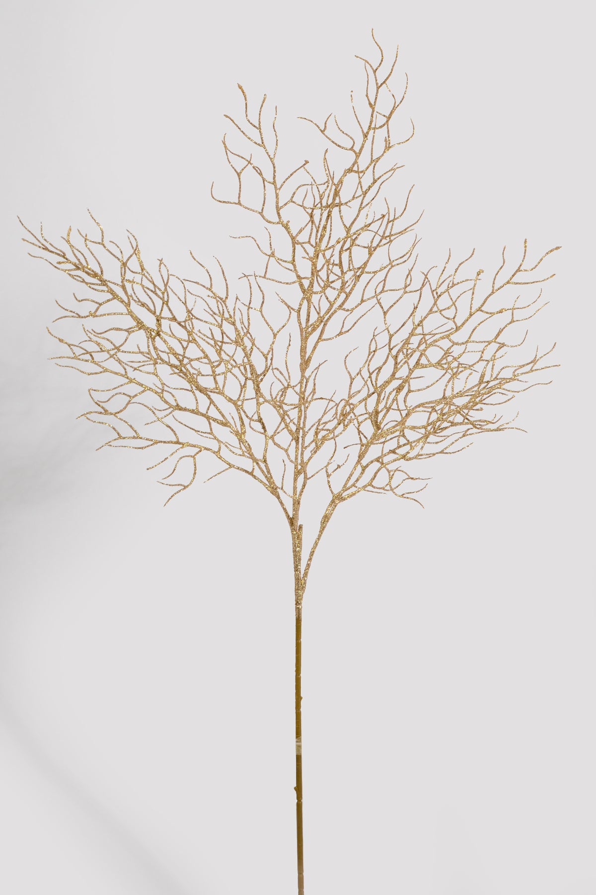 34" Glitter Twig Spray Champagne