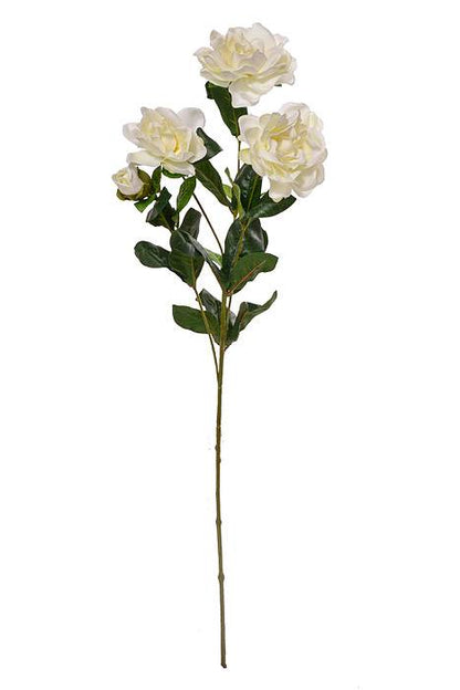 27" Silk Gardenia Spray White