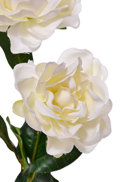 27" Silk Gardenia Spray White