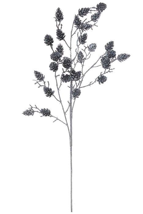 27" Pine Glitter Spray Dark Blue