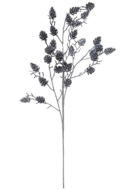 27" Pine Glitter Spray Dark Blue