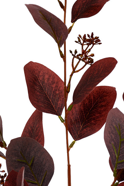 32" Eucalyptus Spray Burgundy