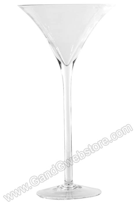 10" X 20" Glass Ritz Vase Clear