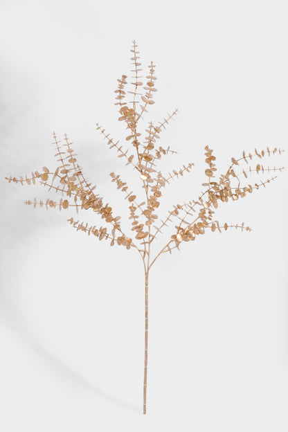 29" Artificial Eucalyptus Bush Champagne