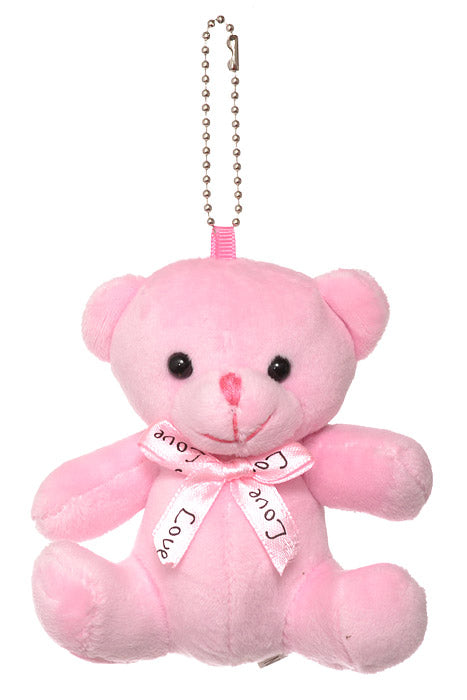 4.5" Sitting Teddy Bear Pink PKG/3
