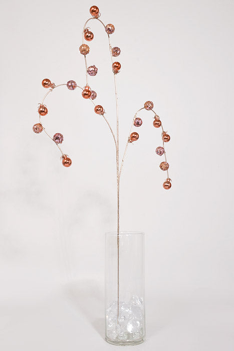 35.5" Hanging Ball Spray Pink