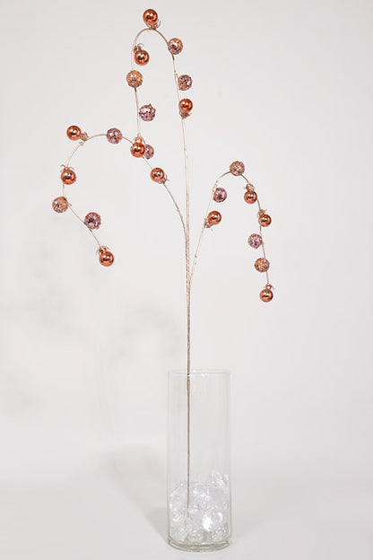 35.5" Hanging Ball Spray Pink