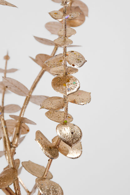 29" Artificial Eucalyptus Bush Champagne