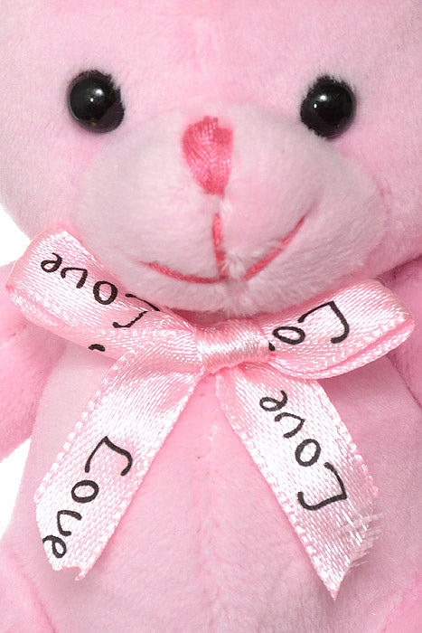 4.5" Sitting Teddy Bear Pink PKG/3