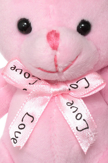 4.5" Sitting Teddy Bear Pink PKG/3