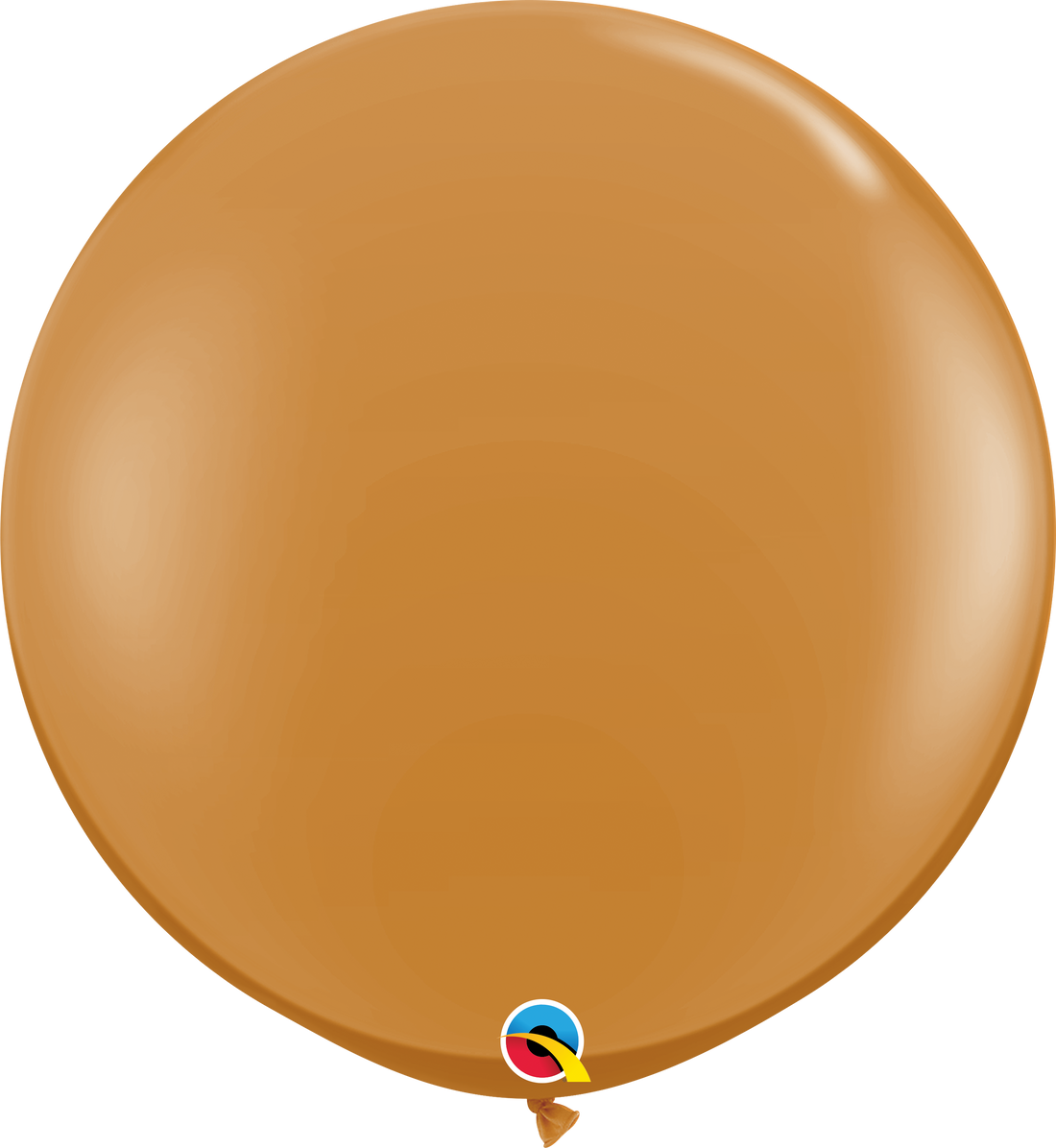 3Ft Plain Latex Balloon Mocha Brown Pkg/2