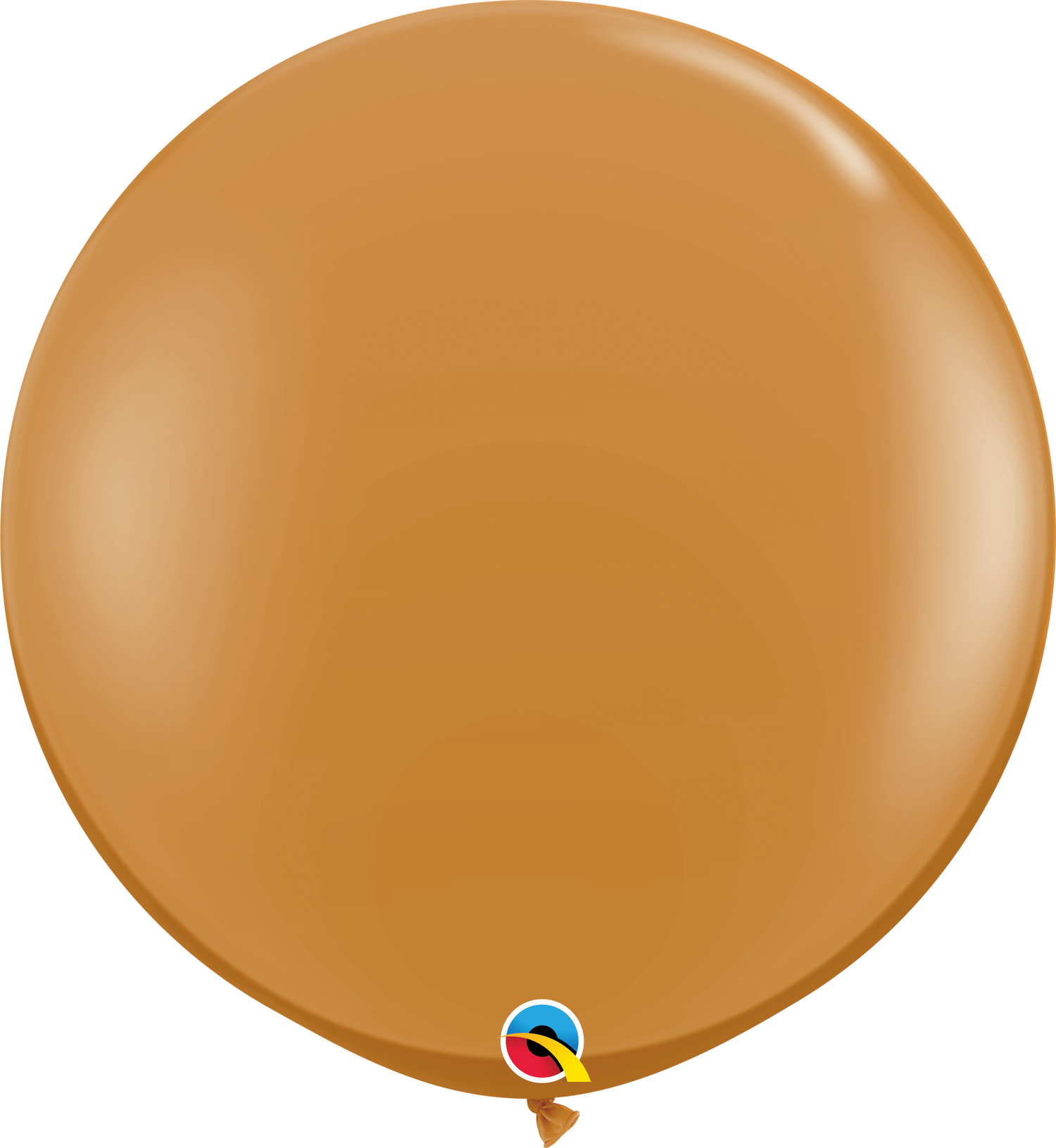 3Ft Plain Latex Balloon Mocha Brown Pkg/2