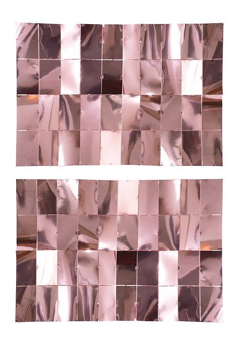 36"x48" Foil Mirror Backdrop Rose Gold