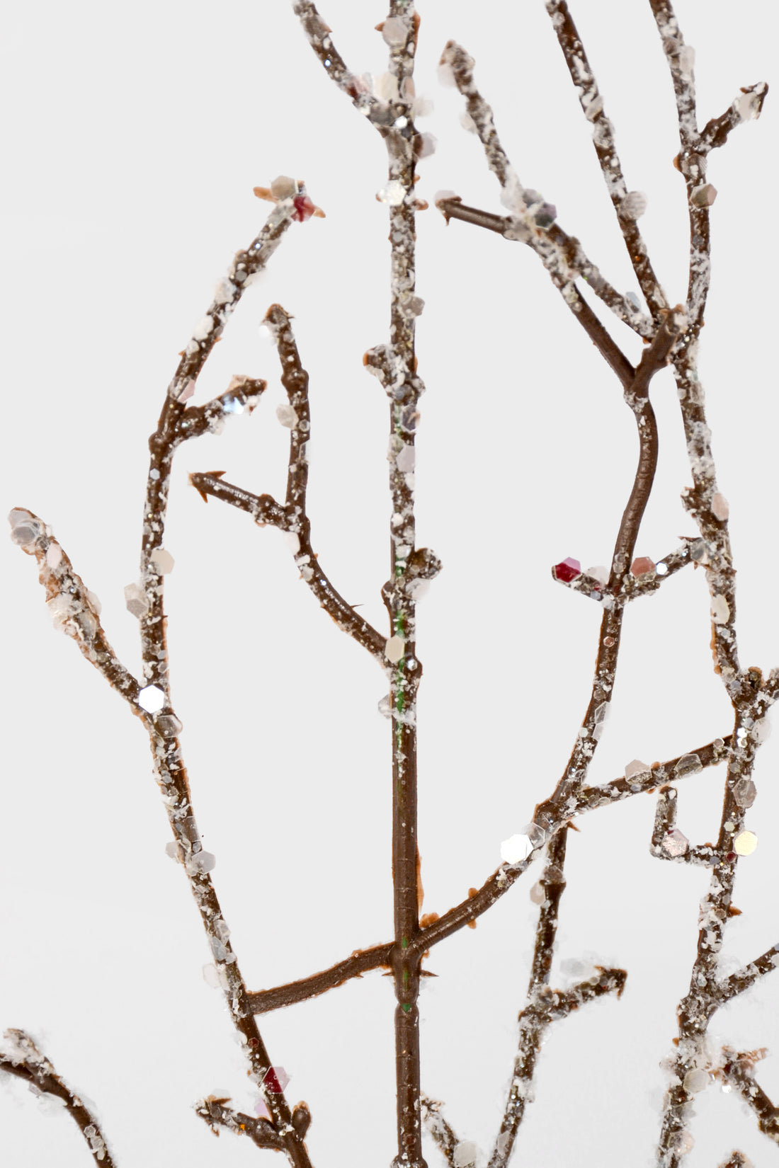 38.5" Snow Twig Spray White/Natural