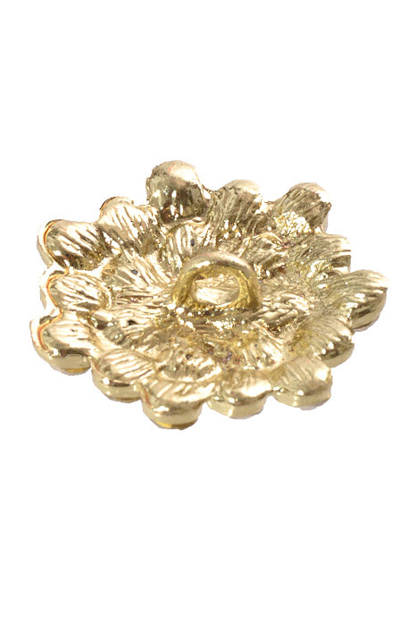 1" Ribbon Button Gold (Pkg/6)