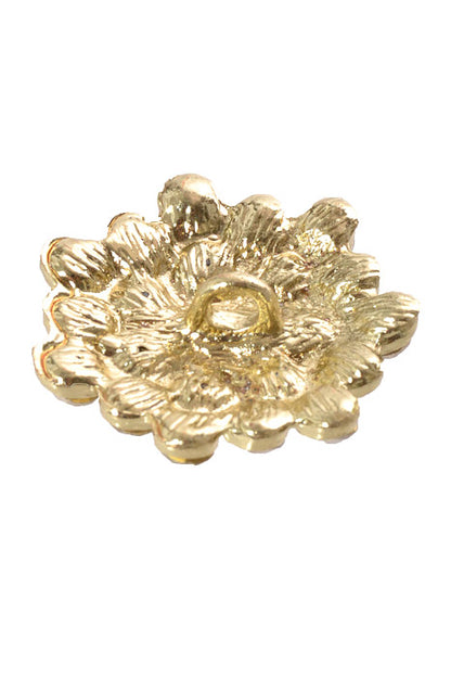 1" Ribbon Button Gold (Pkg/6)