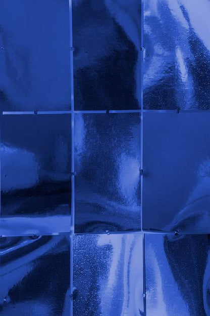 36" X 48" Foil Mirror Backdrop Royal Blue