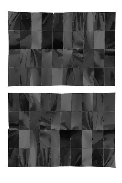 36"x48" Foil Mirror Backdrop Black