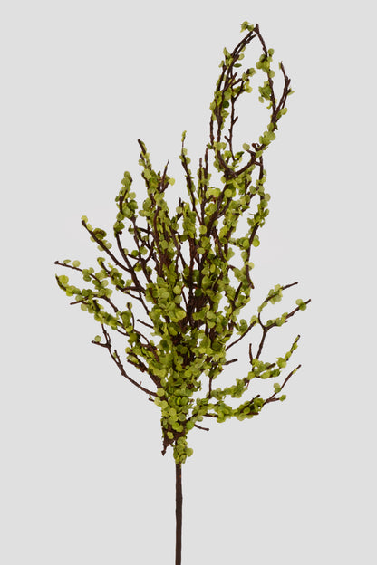 17.75" Twig Branch W/Leafs Green