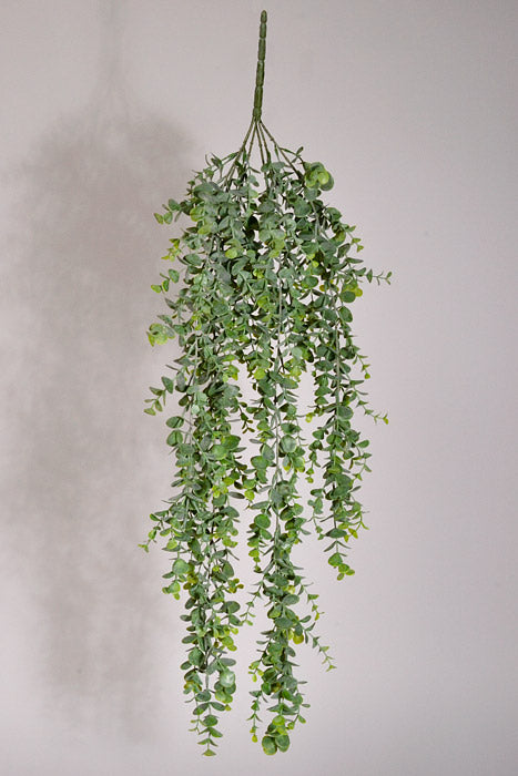 32" Artificial Eucalyptus Hanging Bush Green