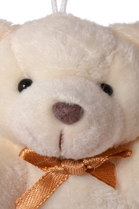 3.5" Sitting Teddy Bear Ivory PKG/3