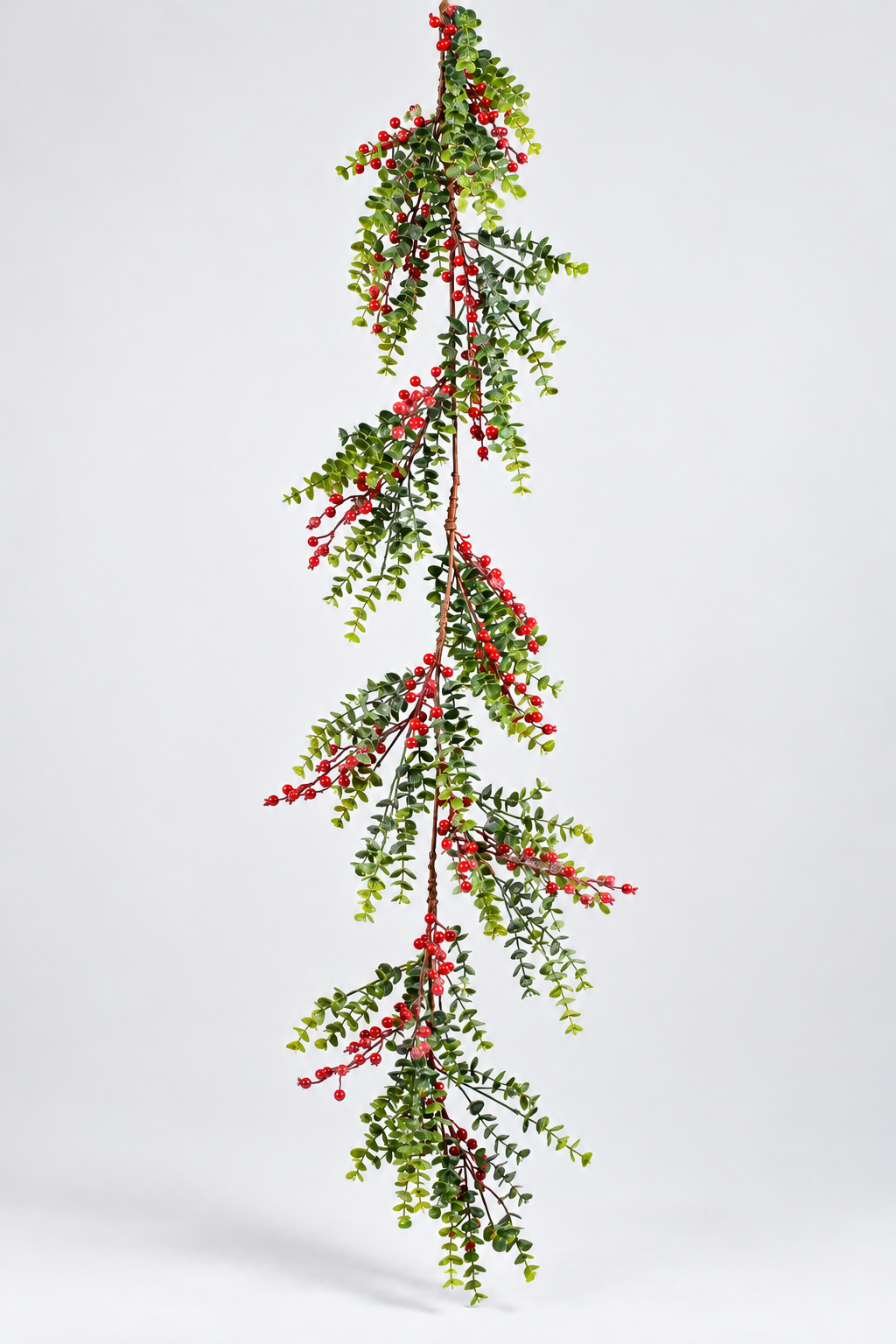 5Ft Frosted Berry/Eucalyptus Garland Red/Green