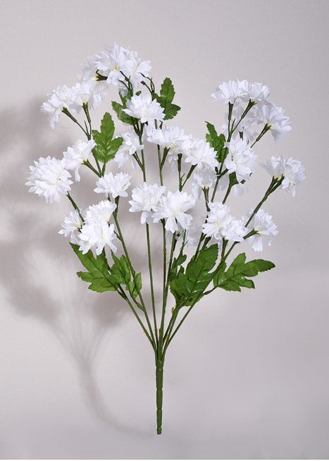 21&quot; Silk Cornflower Bush White