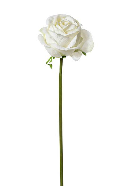 19" Rose Spray White