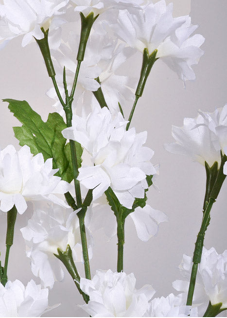 21&quot; Silk Cornflower Bush White
