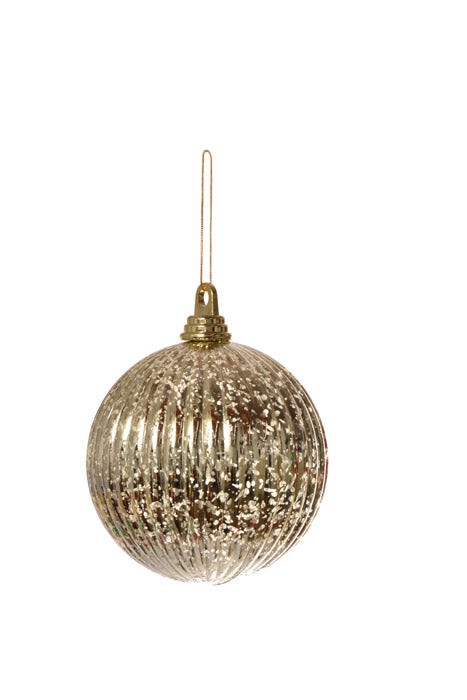 150Mm Vertical Stripe Ball Mercury (Champagne) Pkg/2