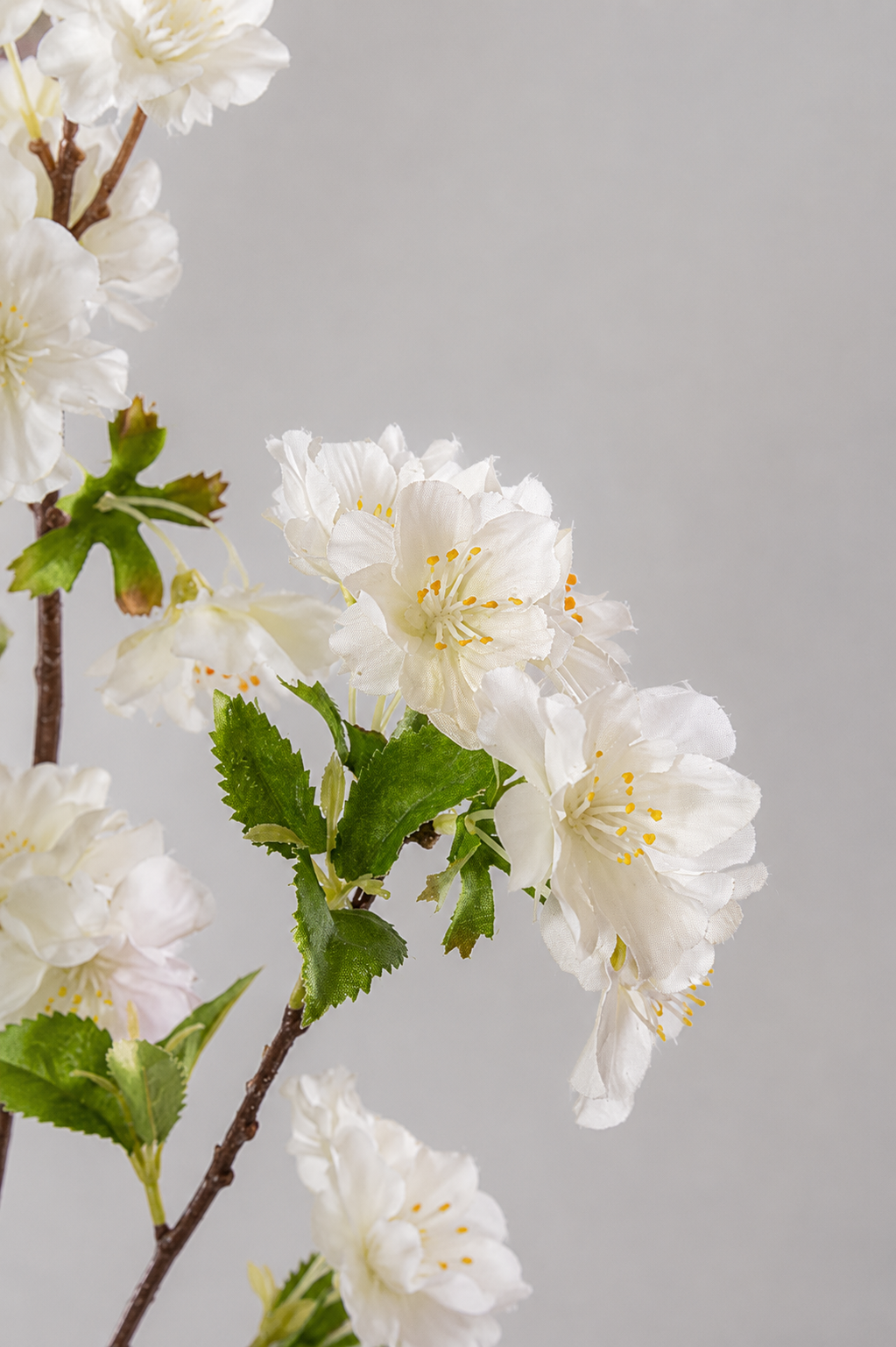 36" Silk Cherry Blossom Spray Cream