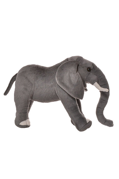 18" X 12" Stuffed Elephant Gray