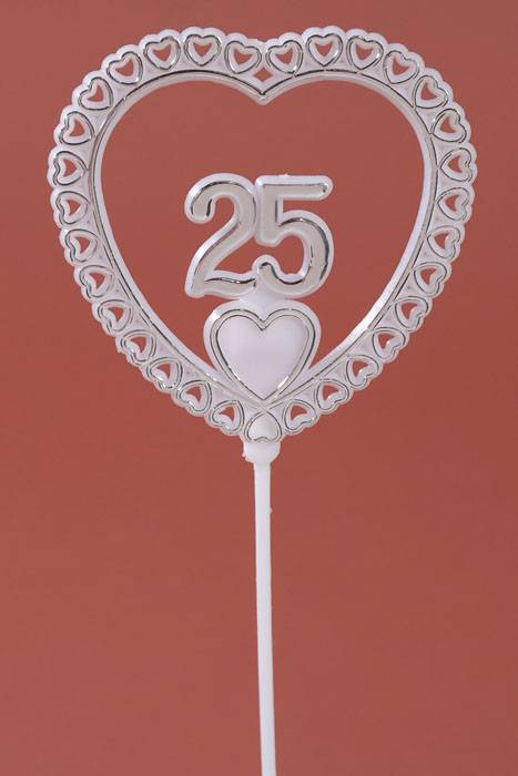 "25" Year Heart Stick Pkg/12