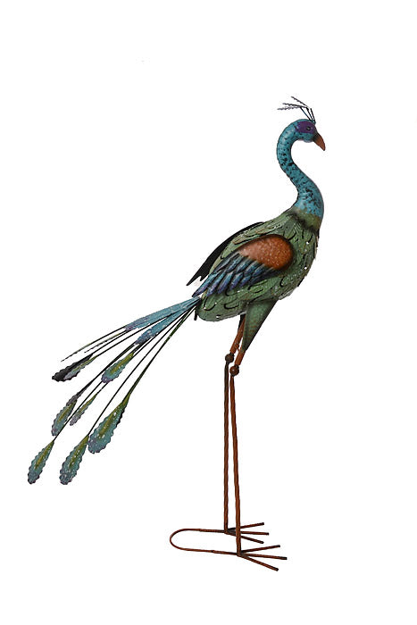 35" Standing Peacock Blue/Green