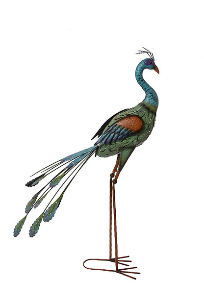 35" Standing Peacock Blue/Green