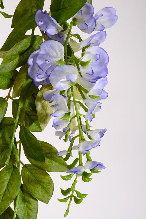 6Ft Artificial Wisteria Garland Purple