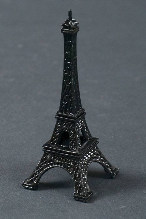 3" Metal Eiffel Tower Black