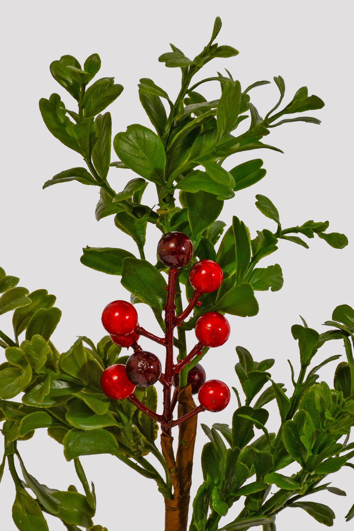 16" Berry Boxwood Stem Green/Red