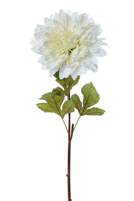 25.5&quot; Silk Dinner Plate Dahlia Spray Cream