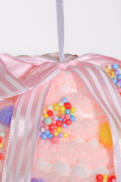 4.7"x 4.3" Cupcake Ornament Pink