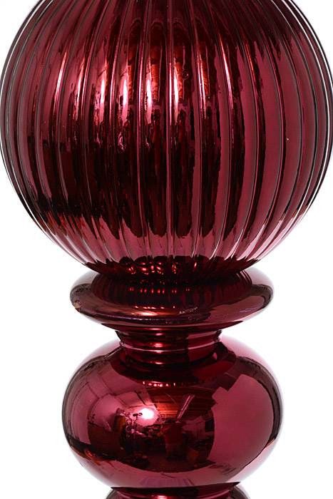 28" Shiny Finial Burgundy