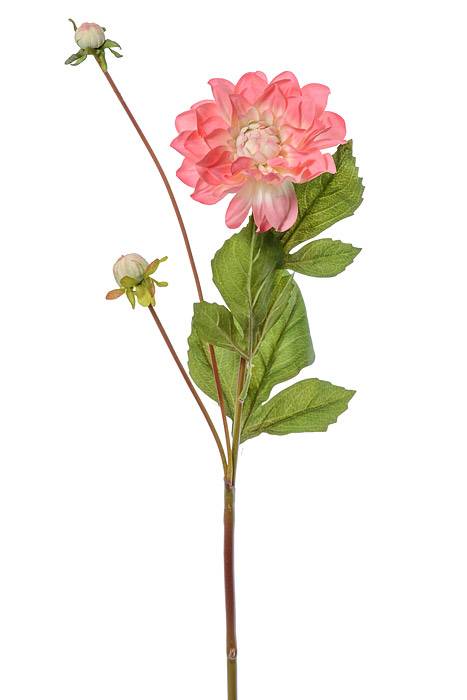 24.5&quot; Silk Garden Dahlia Spray Peach/pink