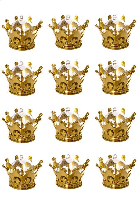 Plastic Crown Party Favor Gold Bag-12