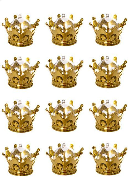 Plastic Crown Party Favor Gold Bag-12