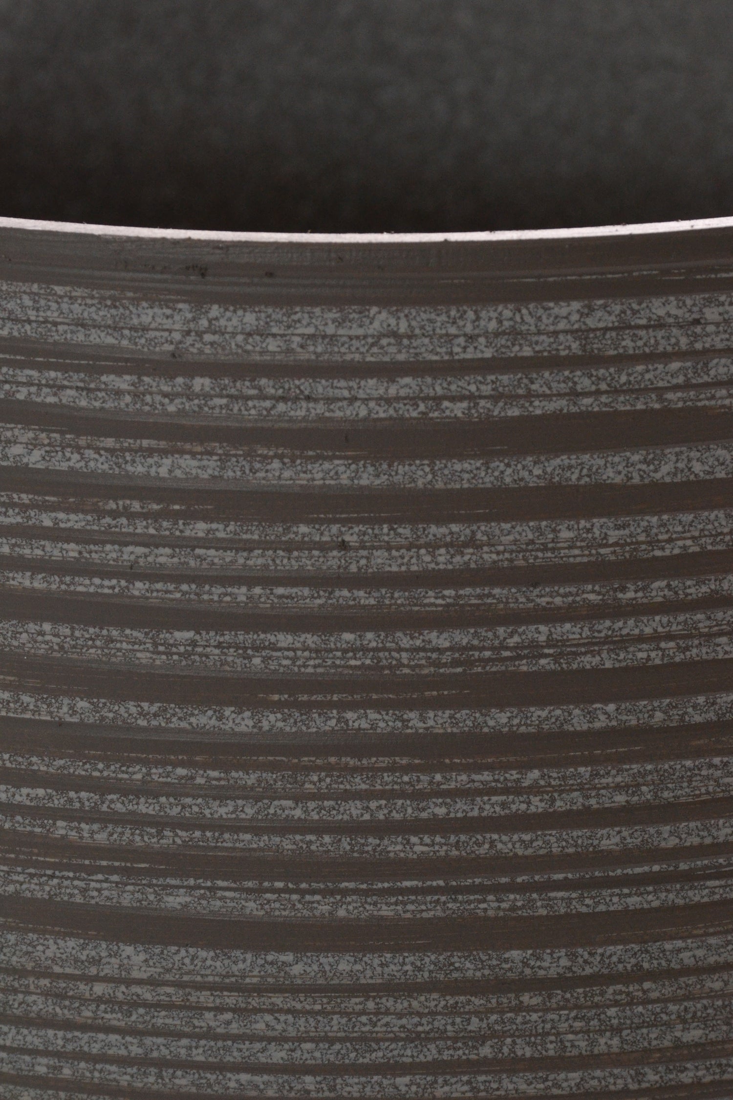 11" X 14" Fiber Resin Carved Tall Planter Taupe